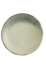 Hermia MOD12Y1730P03 Vajilla de Porcelana Verde 12 Piezas para 4 Personas Apta Microondas y Lavavajillas Elegante y Duradera